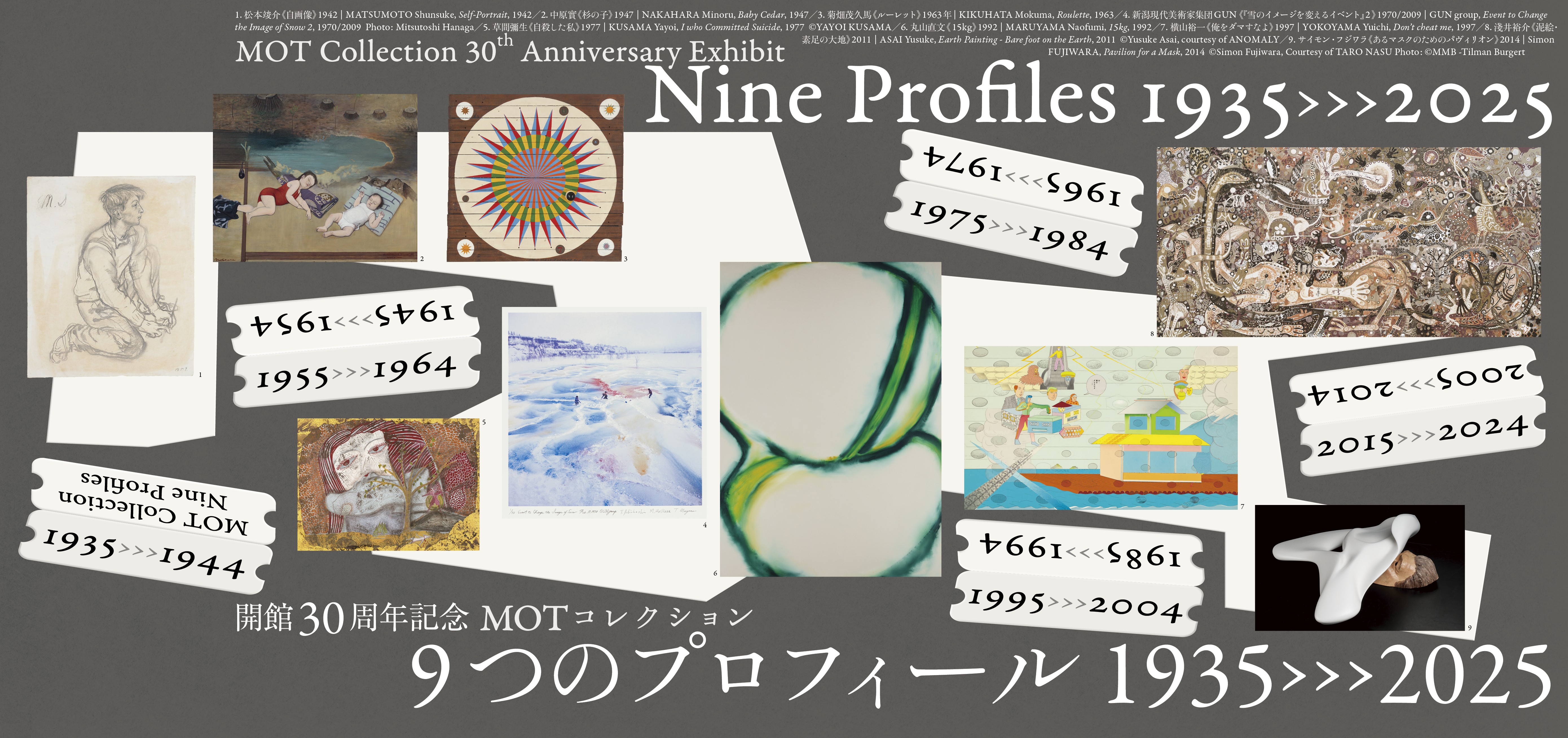 MOT Collection 30th Anniversary Exhibit Nine Profiles: 1935→2025 August 2–November 24, 2025